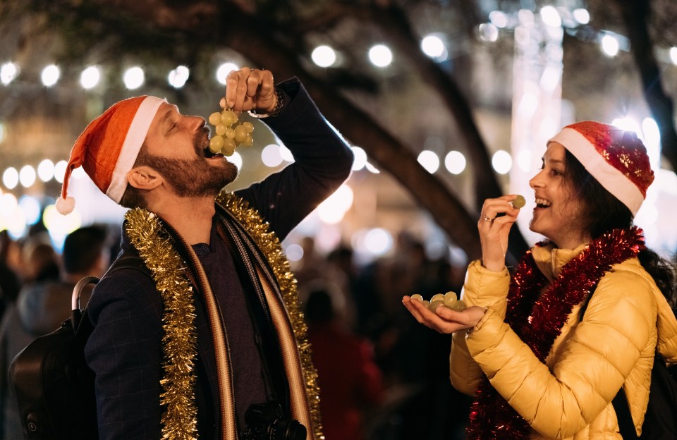 The Spanish tradition of eating 12 grapes takes place at midnight on December 31 every year