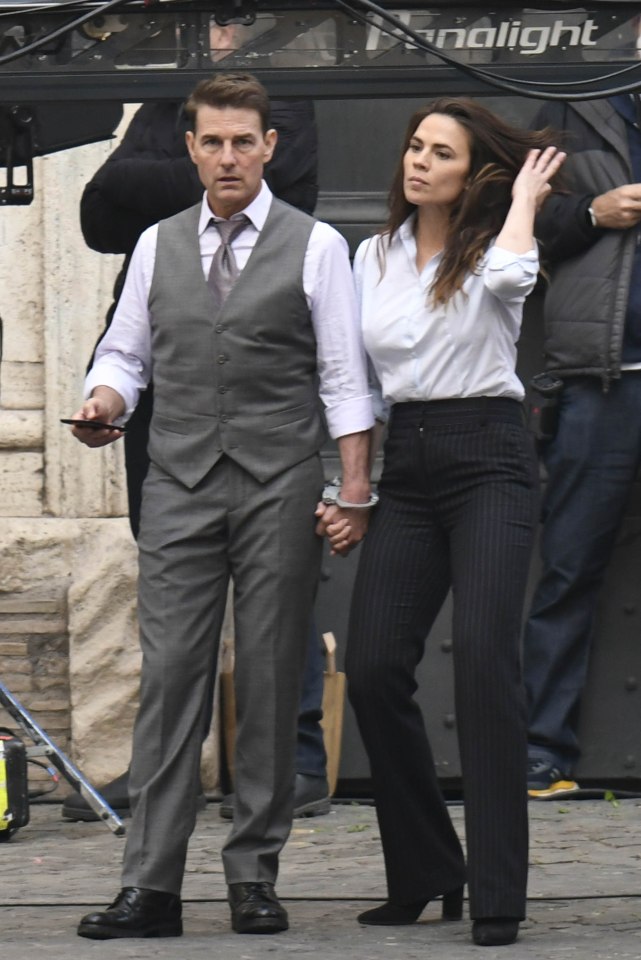 Handcuffed together while on set of Mission: Impossible