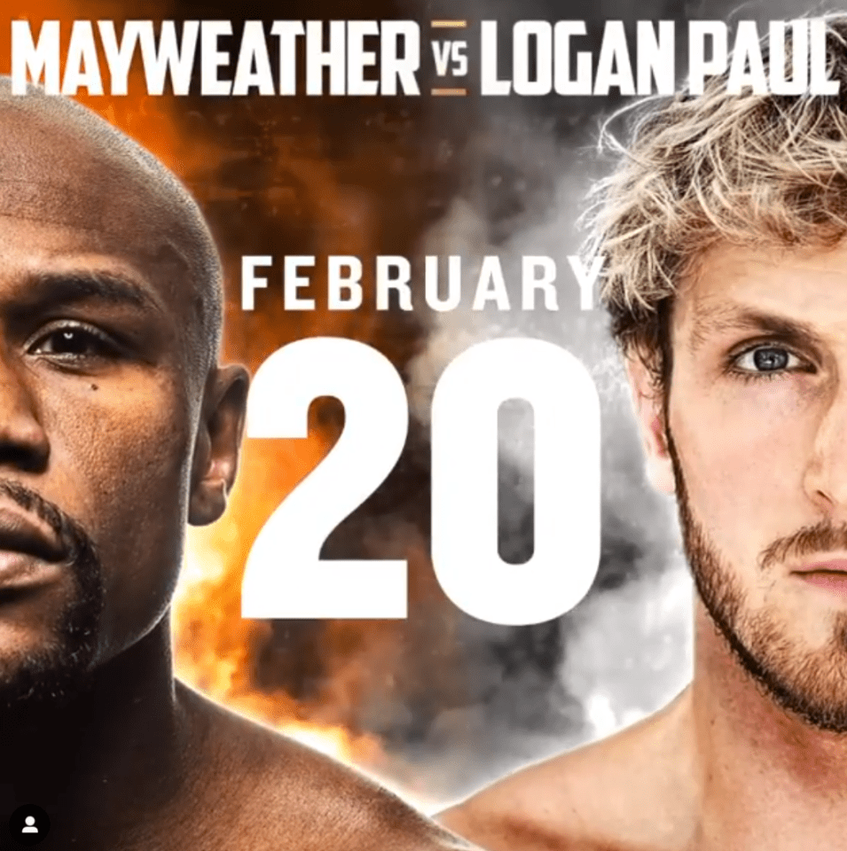 Floyd Mayweather announced his bout with Logan Paul in February