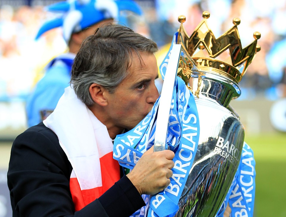 Roberto Mancini led his team of stars to glory