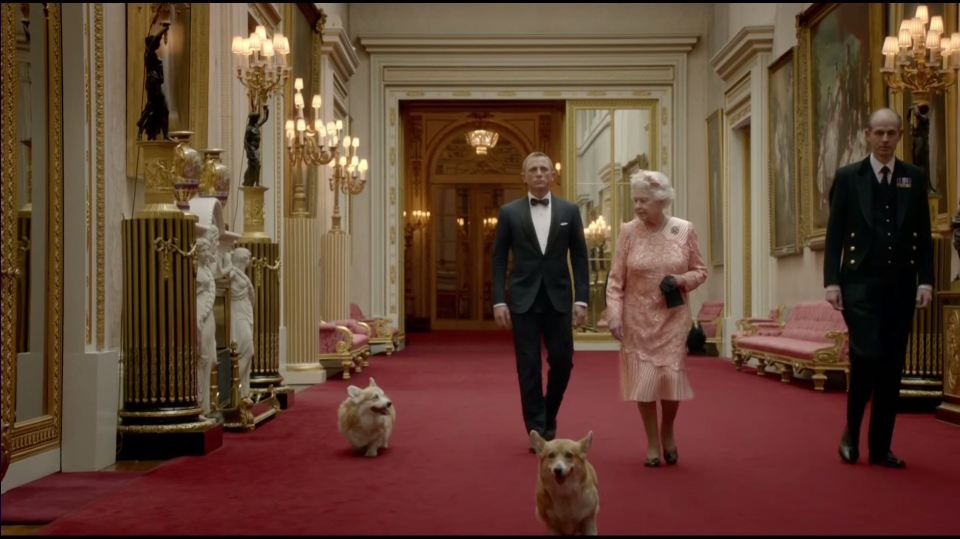 The Queen's corgis had a starring role in her 2012 Olympics film with James Bond