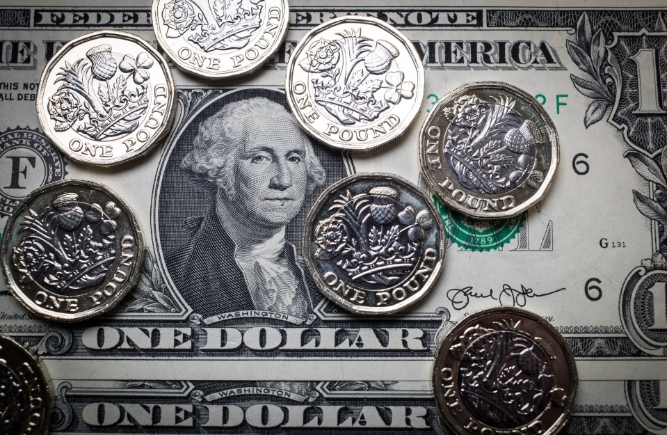 The pound was up by nearly two cents versus the US dollar at just over $1.35