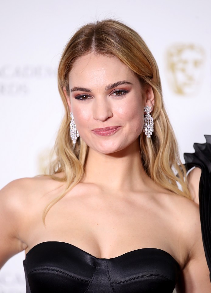  Lily James is a very in demand actress