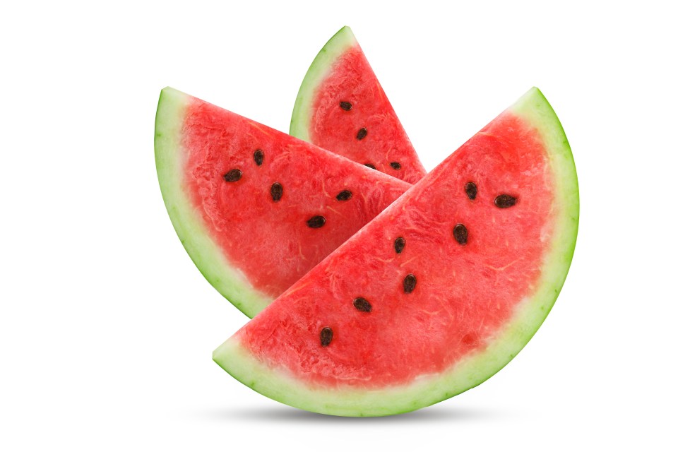 Foods with a high water content such as watermelon are good to keep hydrated