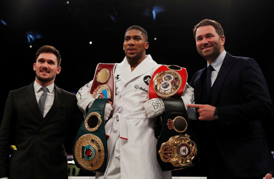 Anthony Joshua as former world heavyweight champion