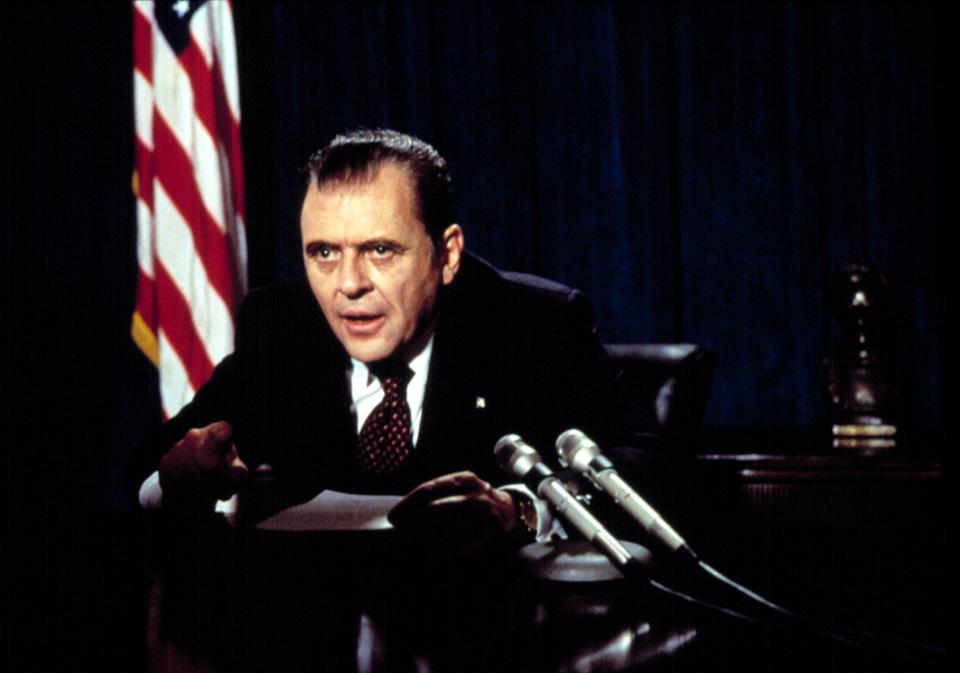 Anthony Hopkins as President Nixon