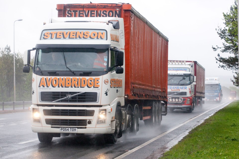 An estimated 2.6million lorries cross the English Channel from Dover each year