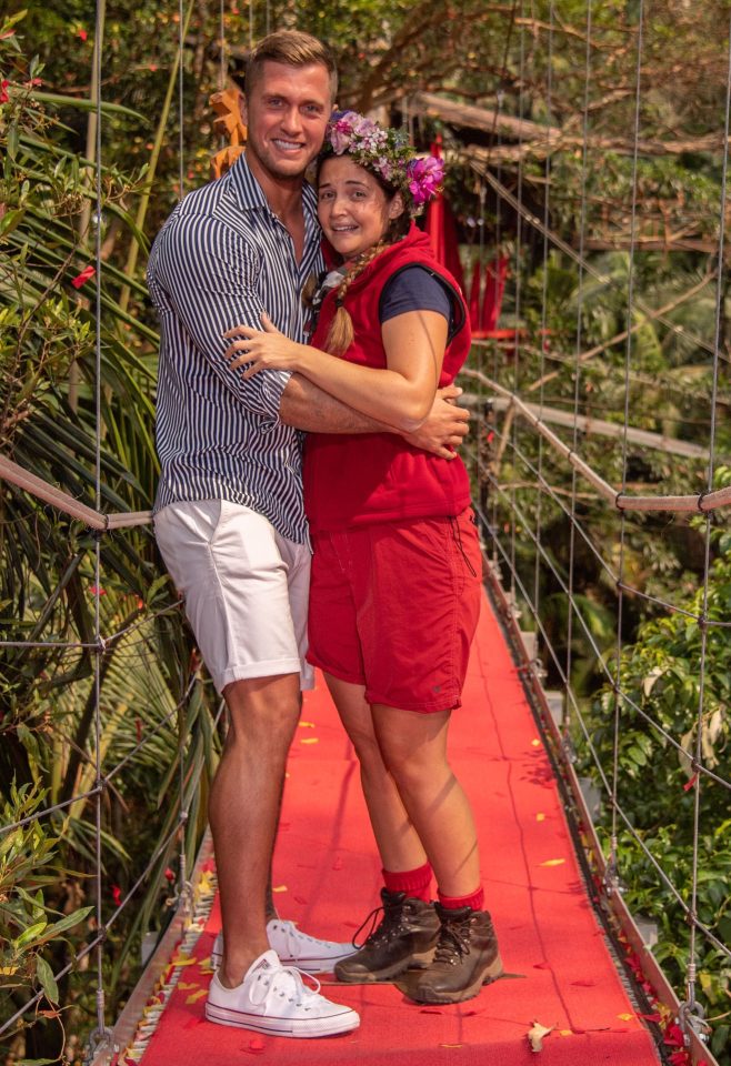 An emotional Jacqueline Jossa reunites with husband Dan Osborne after winning the show