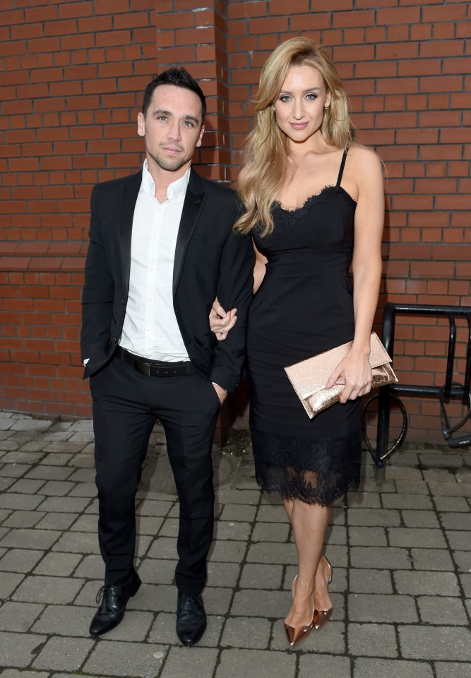 English actress Catherine Tyldesley met Tom Pitfield, a personal trainer, at the gym in 2014