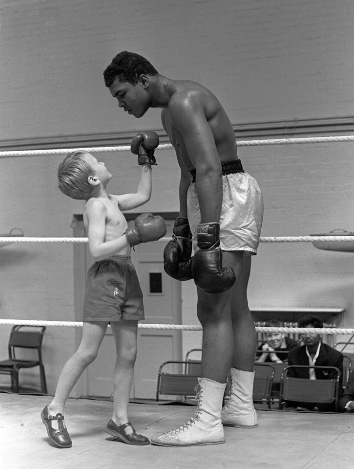 Muhammad Ali in 1963 before his win against Henry Cooper