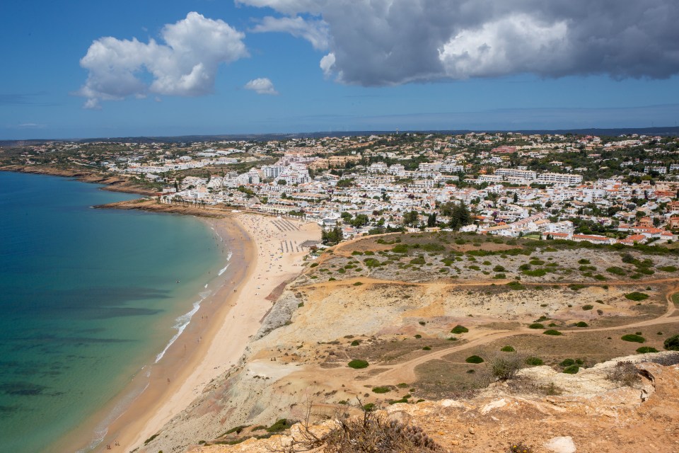 Praia Da Luz on the Algarve in Portugal, where Madeleine disappeared 