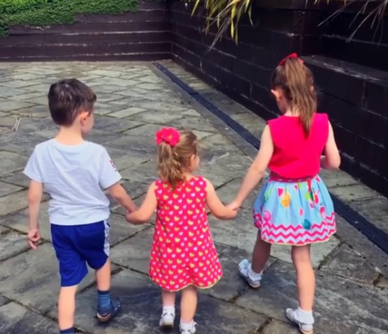 Christine's three children - Leo, 7, Felicity, 4, and Penelope, 7, all have autism