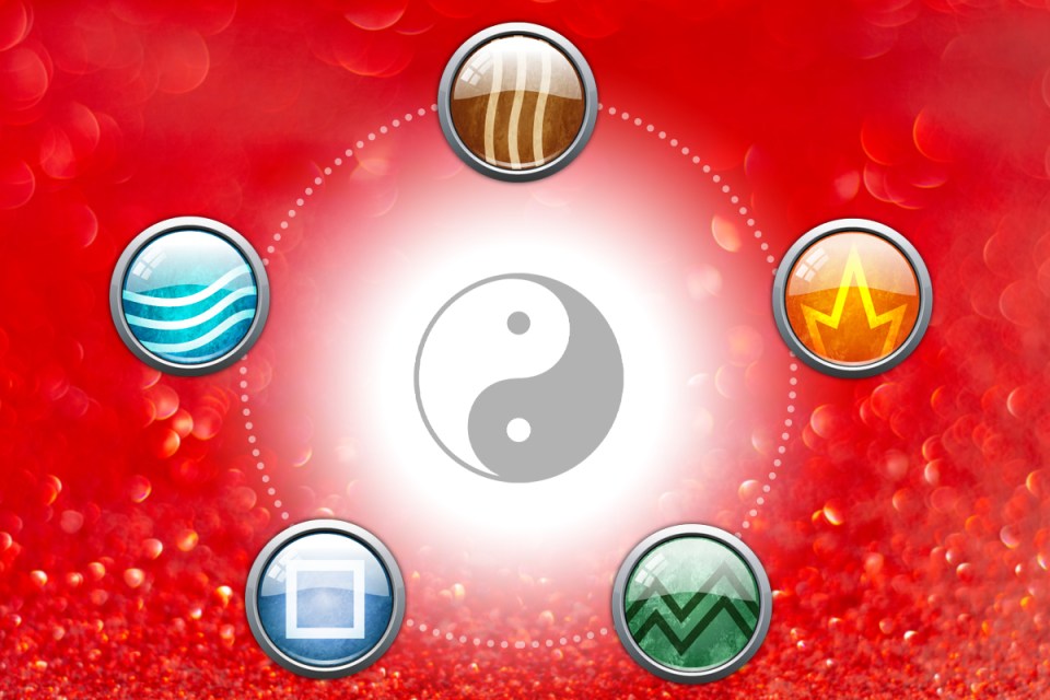 All five zodiac elements of Chinese astrology exist in harmony with each other