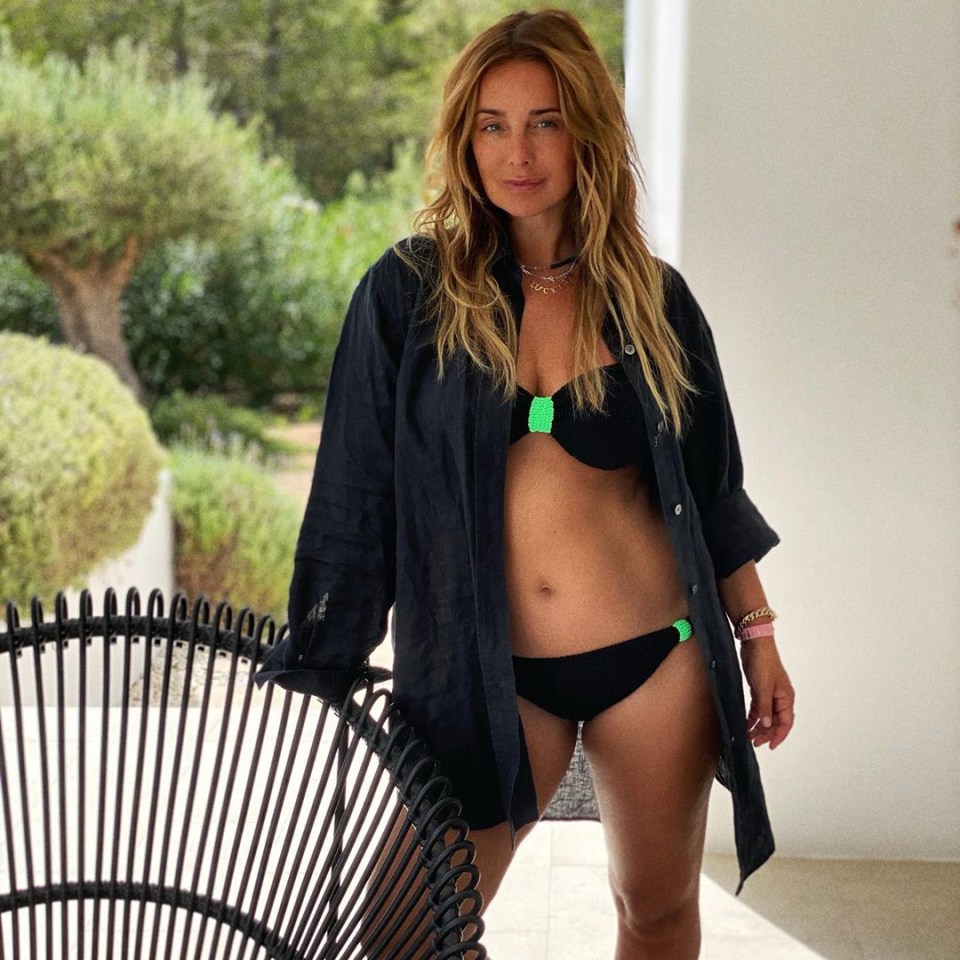 Louise Redknapp isn't shy when it comes to showing off her swimwear collection