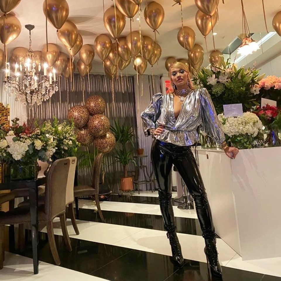 Rita Ora hosted a party for pals at the swish West London restaurant