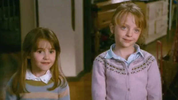 The cherub faces of the two young actresses Emma Pritchard (left) and Miffy Englefield (right) stole the hearts of The Holiday viewers