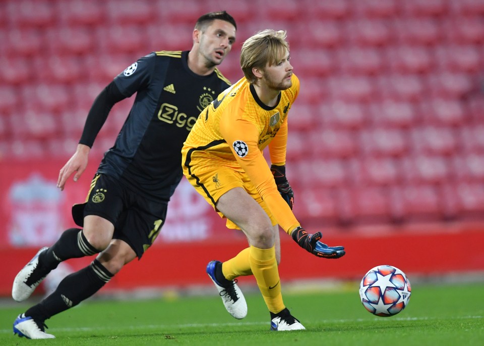 Caoimhin Kelleher kept a clean sheet on his European debut for Liverpool