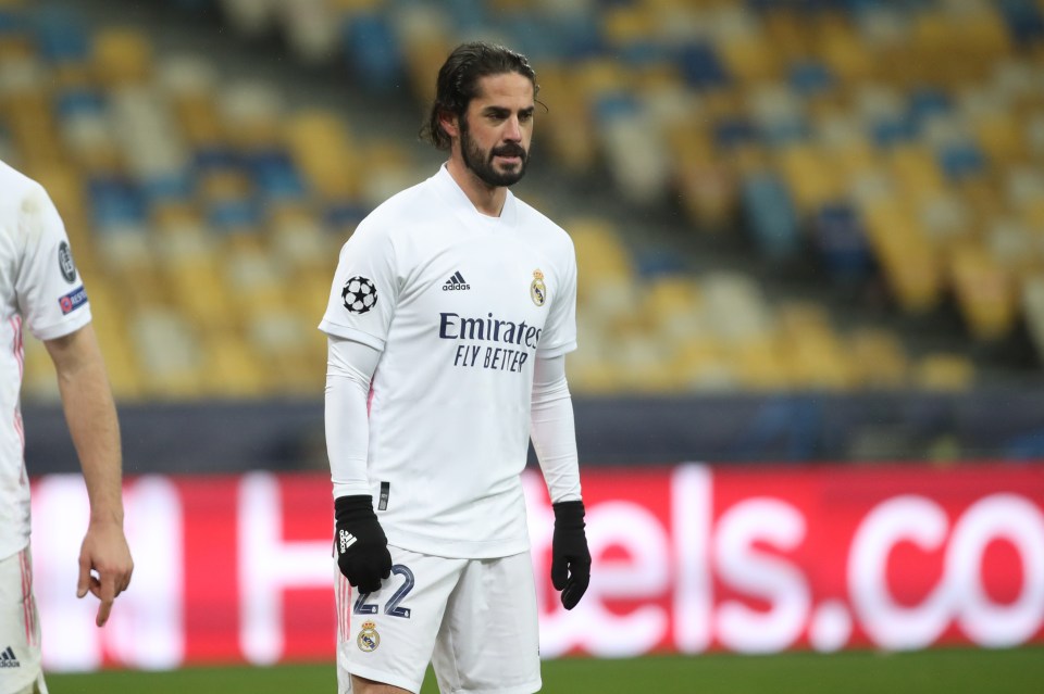 Isco remains under contract with Real Madrid until 2022