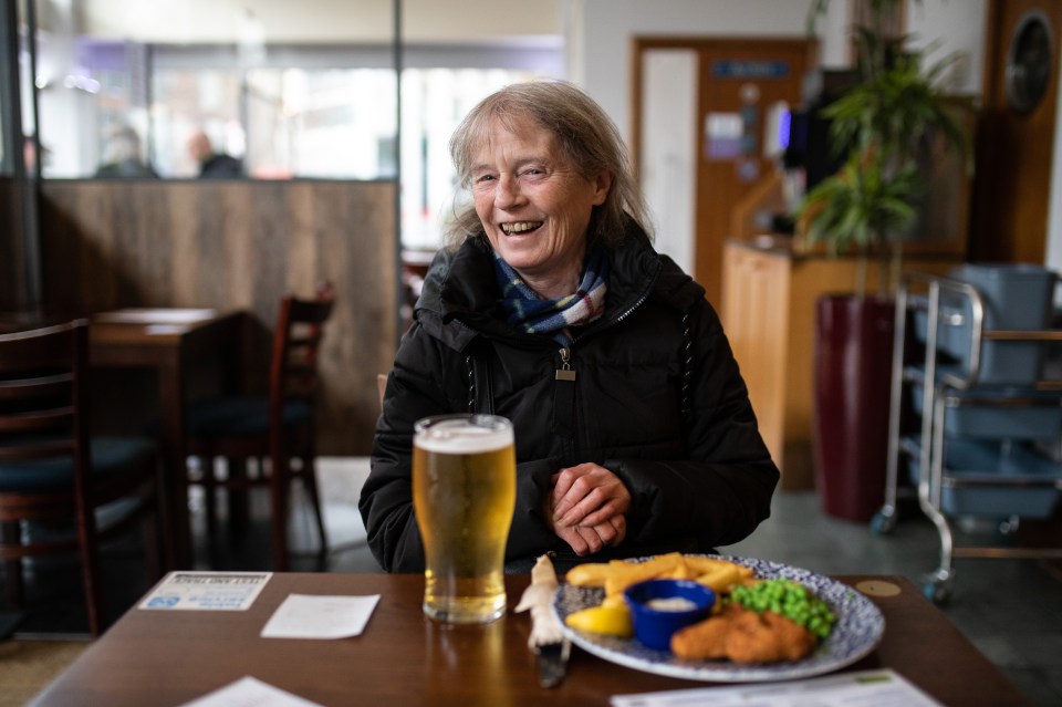 A happy punter in the Rockigham Arms