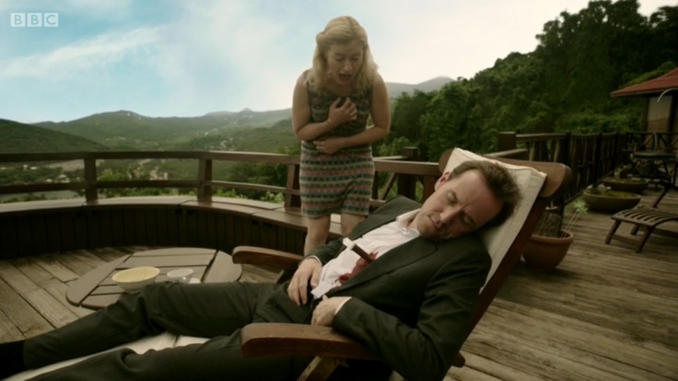 Richard was killed by an ice pick through his chest at the start of series three