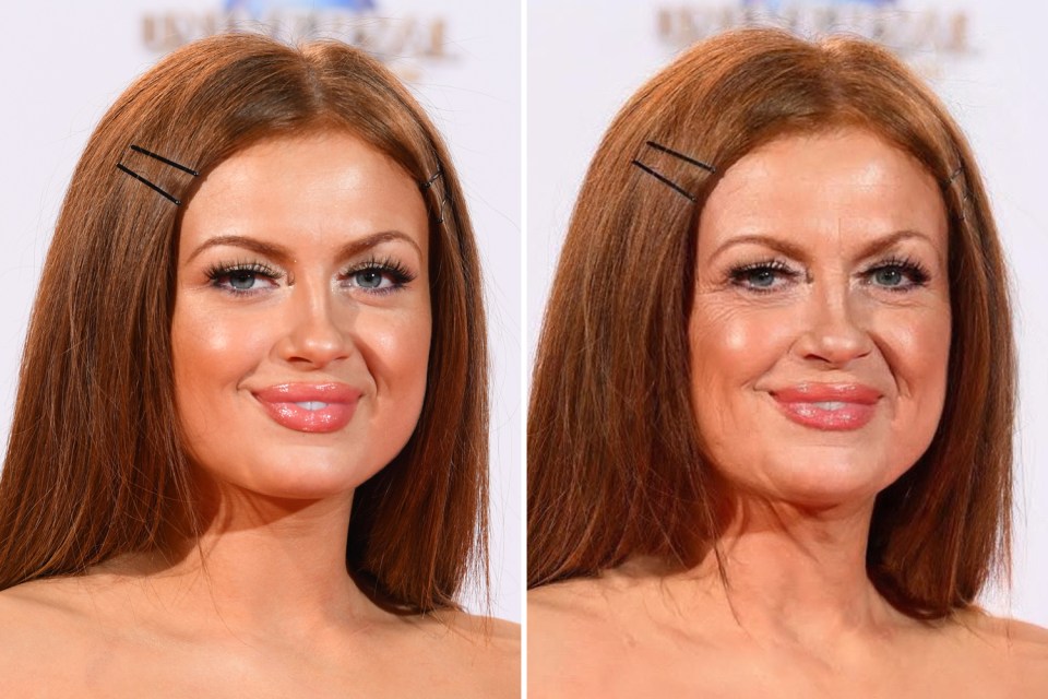 Maisie Smith's plump cheeks don't appear to suffer with old age 