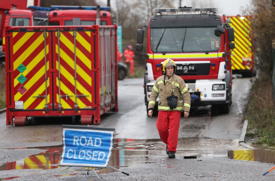 Fire crews were among the emergency response to the tragedy