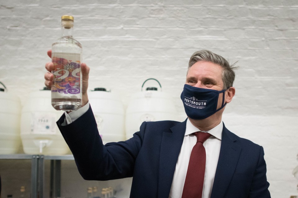 Keir Starmer was recently seen at a gin factory