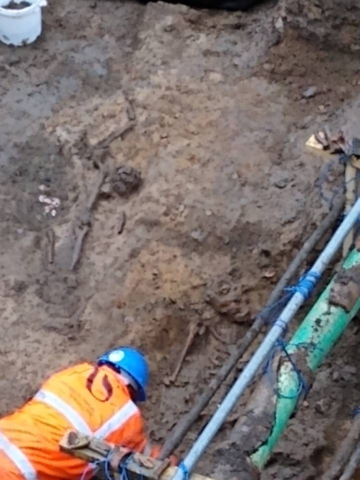 Six skeletons were found at the Norwich construction site