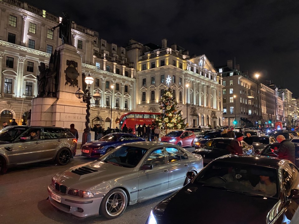 Scores of supercars met in the capital 