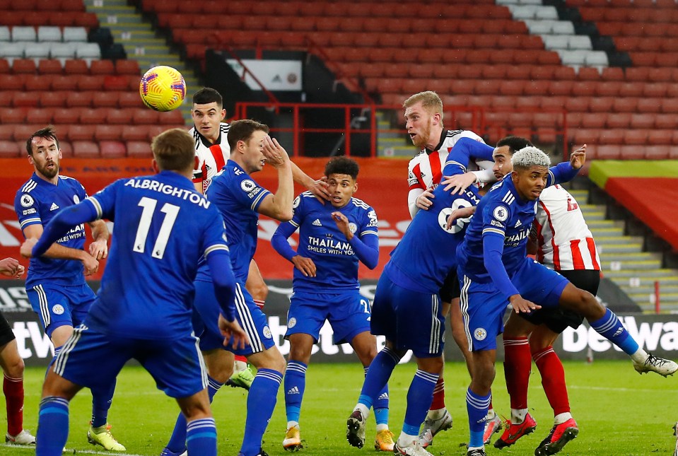 Oli McBurnie headed United level on 26 minutes