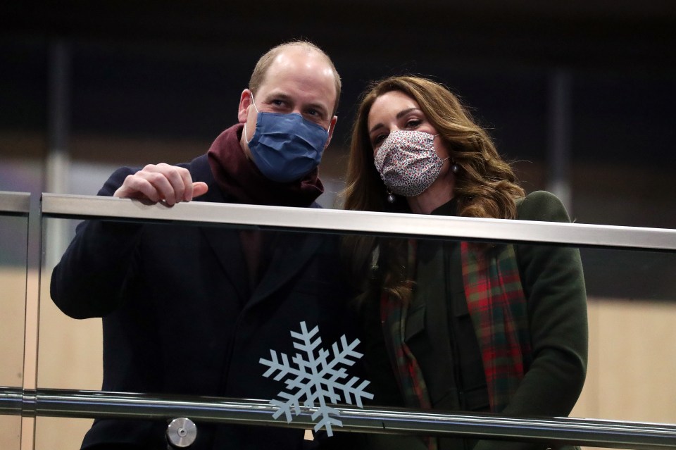 Prince William and Kate Middleton have set off on their train tour of Britain - pictured at Euston last night