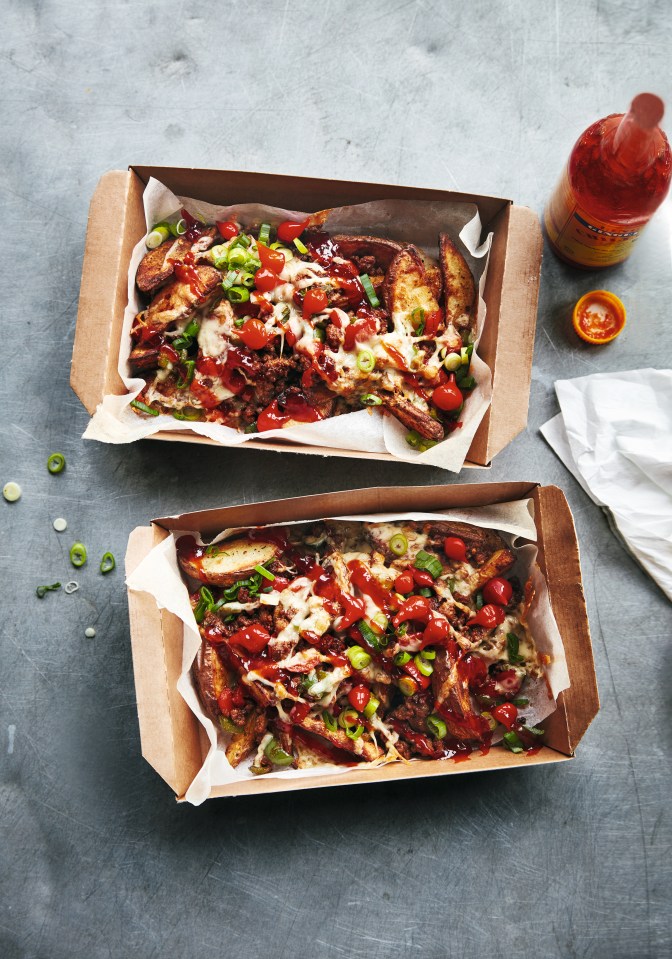 Lining your meal-prep containers with baking paper will stop the chips going too soggy when you reheat them