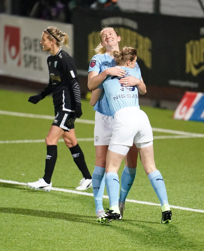 USA star Sam Mewis netted her first Champions League goal on her tournament debut