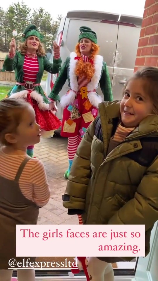 The girls were over the moon with their visit from the elves