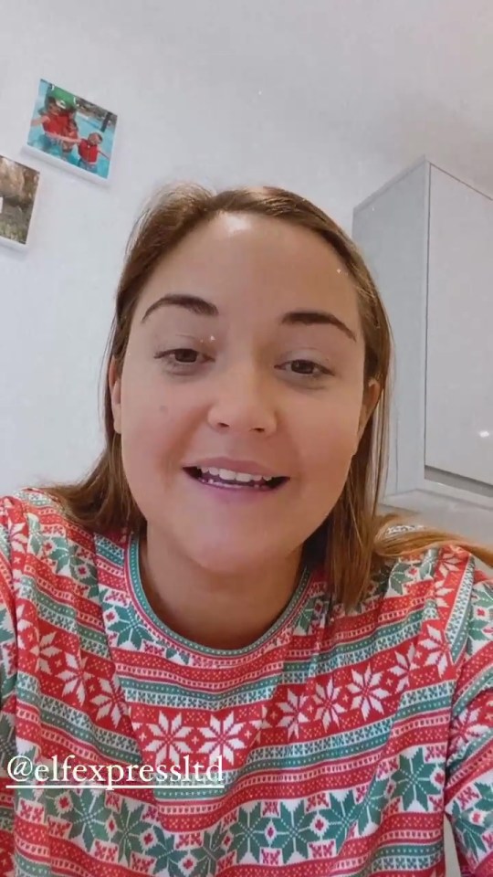 Jacqueline Jossa decided to spread for festive cheer with a visit from some elves called Pop and Piddle 