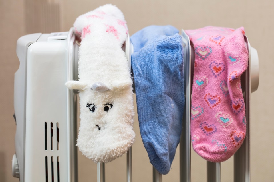 A fan or hairdryer could be a quick way to dry your socks and underwear, so no more hanging them out to dry 