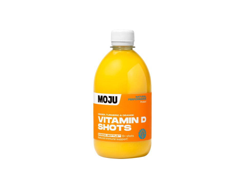 MOJU's Ginger, Turmeric and Orange Vitamin D shot has a comforting warm kick