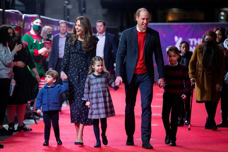 The Cambridges were visiting a public event also attended by Prince Edward and his family 