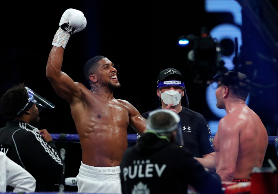 Anthony Joshua knocked out Kubrat Pulev in the ninth round