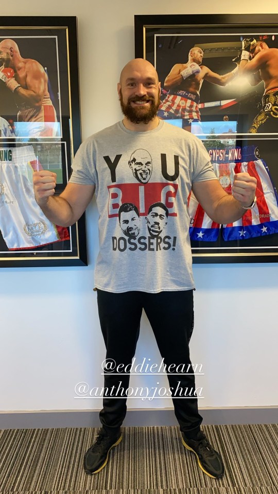 Tyson Fury showed off his latest threads on Instagram