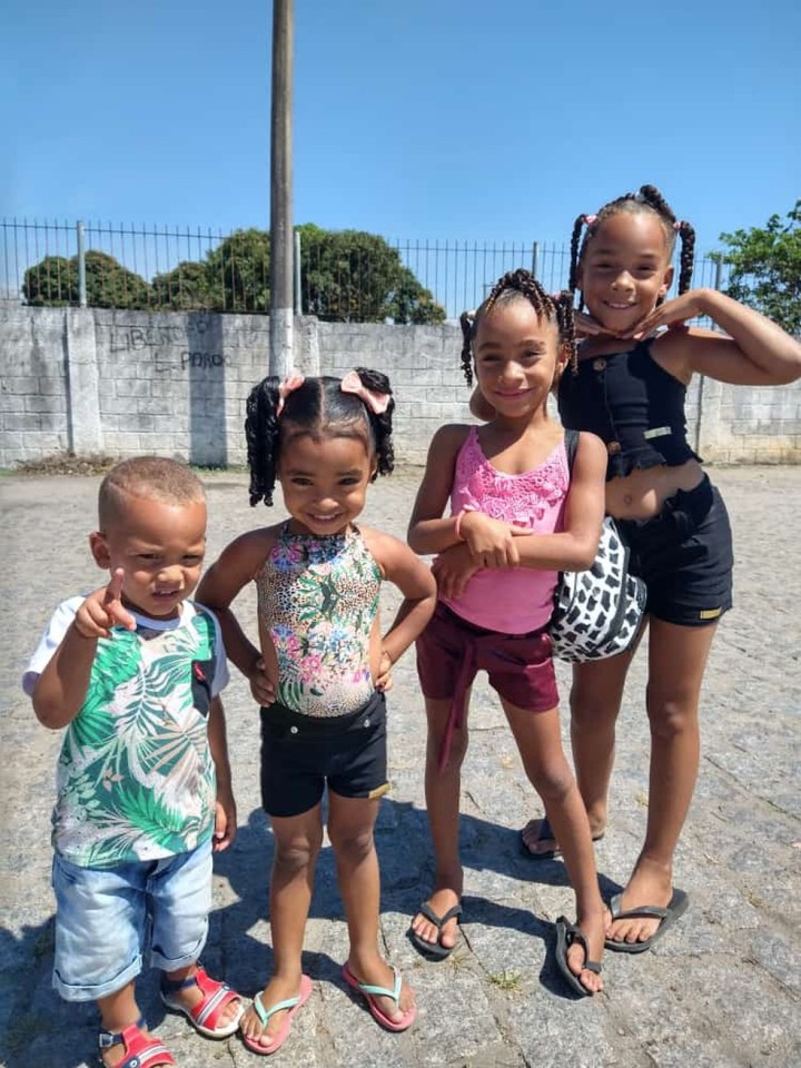 Four of the children who died in the crash