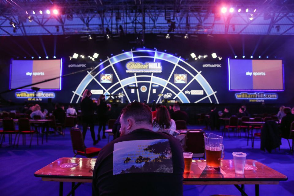 The Ally Pally was filled with just 500 fans on a strange night for darts