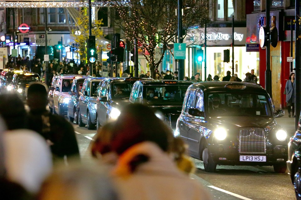 Streets in central London were packed with people making the most of a last drink with pals