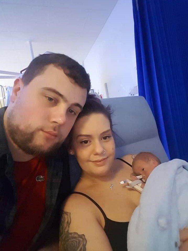 The couple spent 17 months in the hospital with Oscar