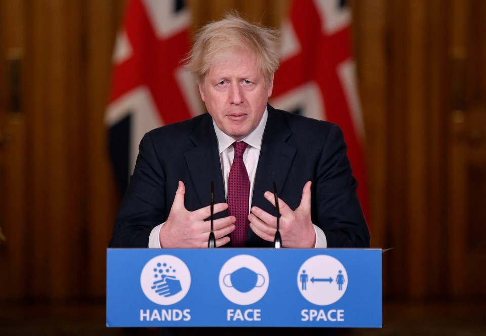 Boris Johnson cancelled a planned relaxation of lockdown measures over Christmas amid concern over the new strain