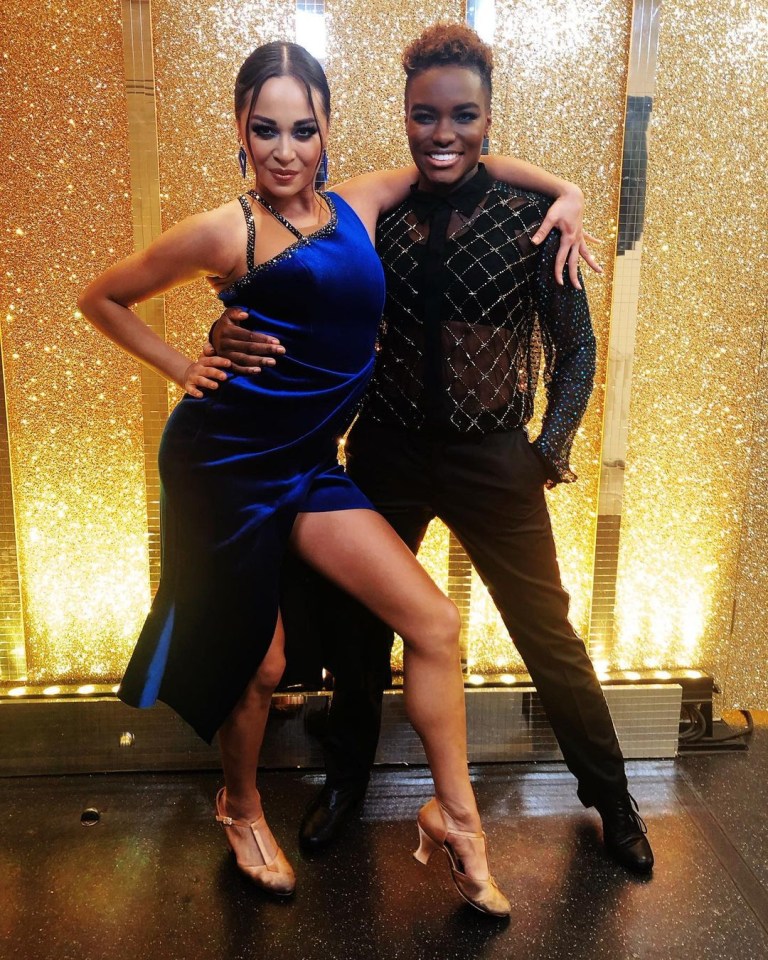 Katya Jones and Nicola Adams returned to Strictly's final show to perform a dance together 