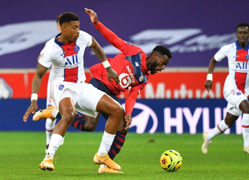 Presnel Kimpembe made a stunning recovery tackle to prevent Lille from scoring