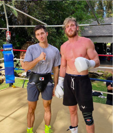 Welterweight prospect Vlad Panin with Paul