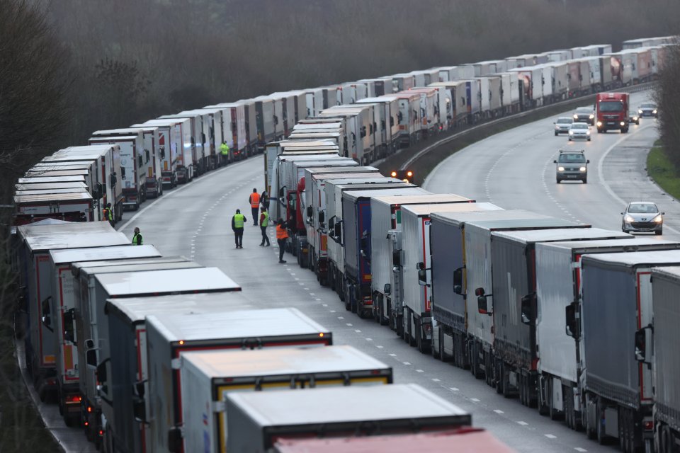 Truckers trapped at Dover have vented their fury at Macron