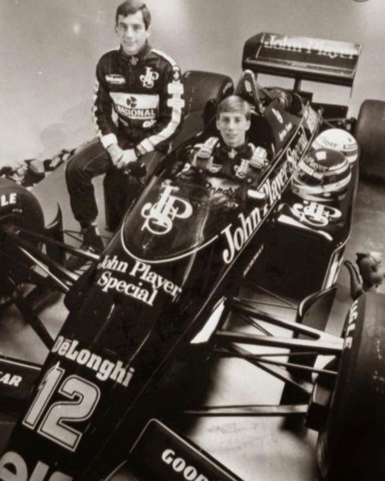 John with F1 icon Ayrton Senna